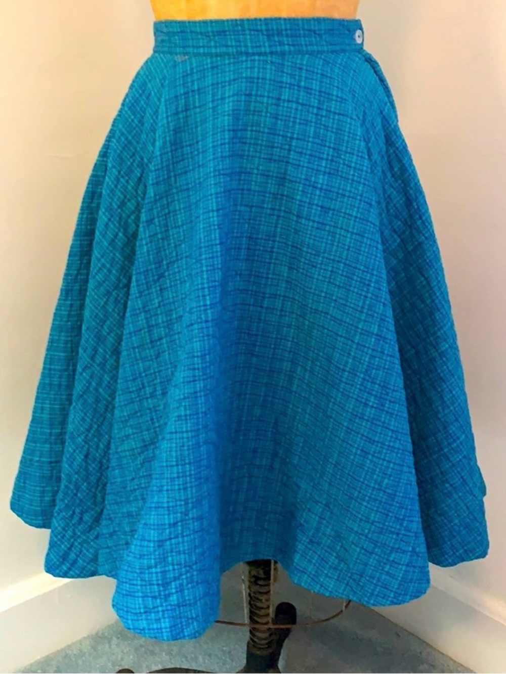 Vintage 50’s quilted circle skirt